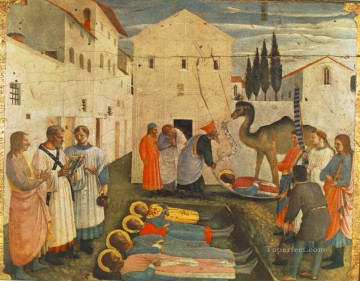 フラ・アンジェリコ Painting - 聖コスマスと聖ダミアンの墳墓 ルネッサンス フラ アンジェリコ